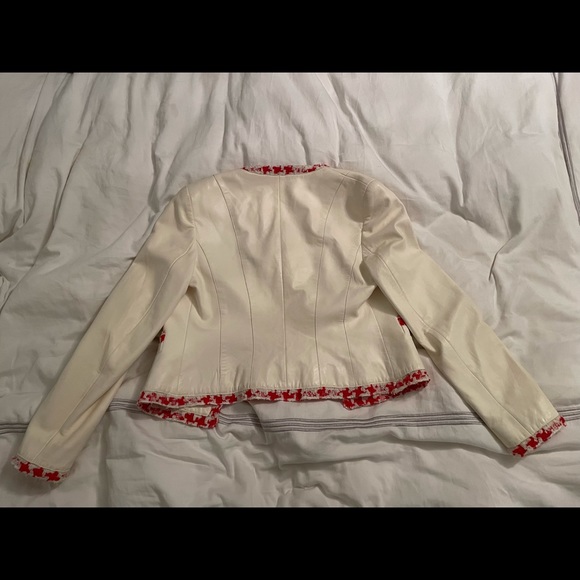 Escada ivory leather jacket - Picture 3 of 3